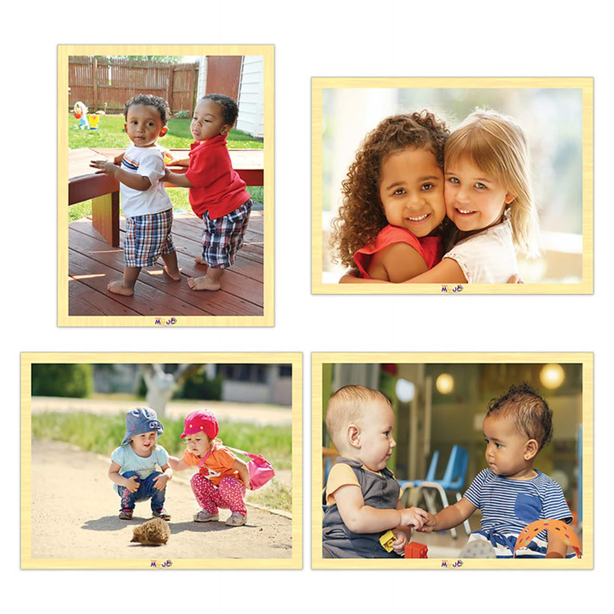 MOJO Friends Forever Wooden 4-Puzzle Set